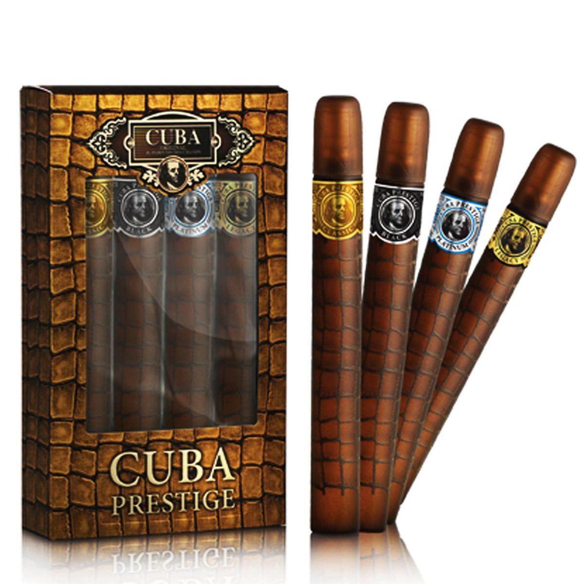 Set Cuba Prestige Des Champs 4 Pz 35 ml c/u Spray - Hombre