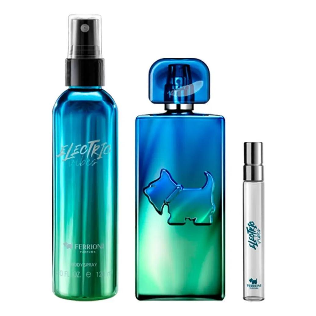Ferrioni Set Ferrioni Electric Vibes 3Pz 100Ml Edt Spray - Hombre
