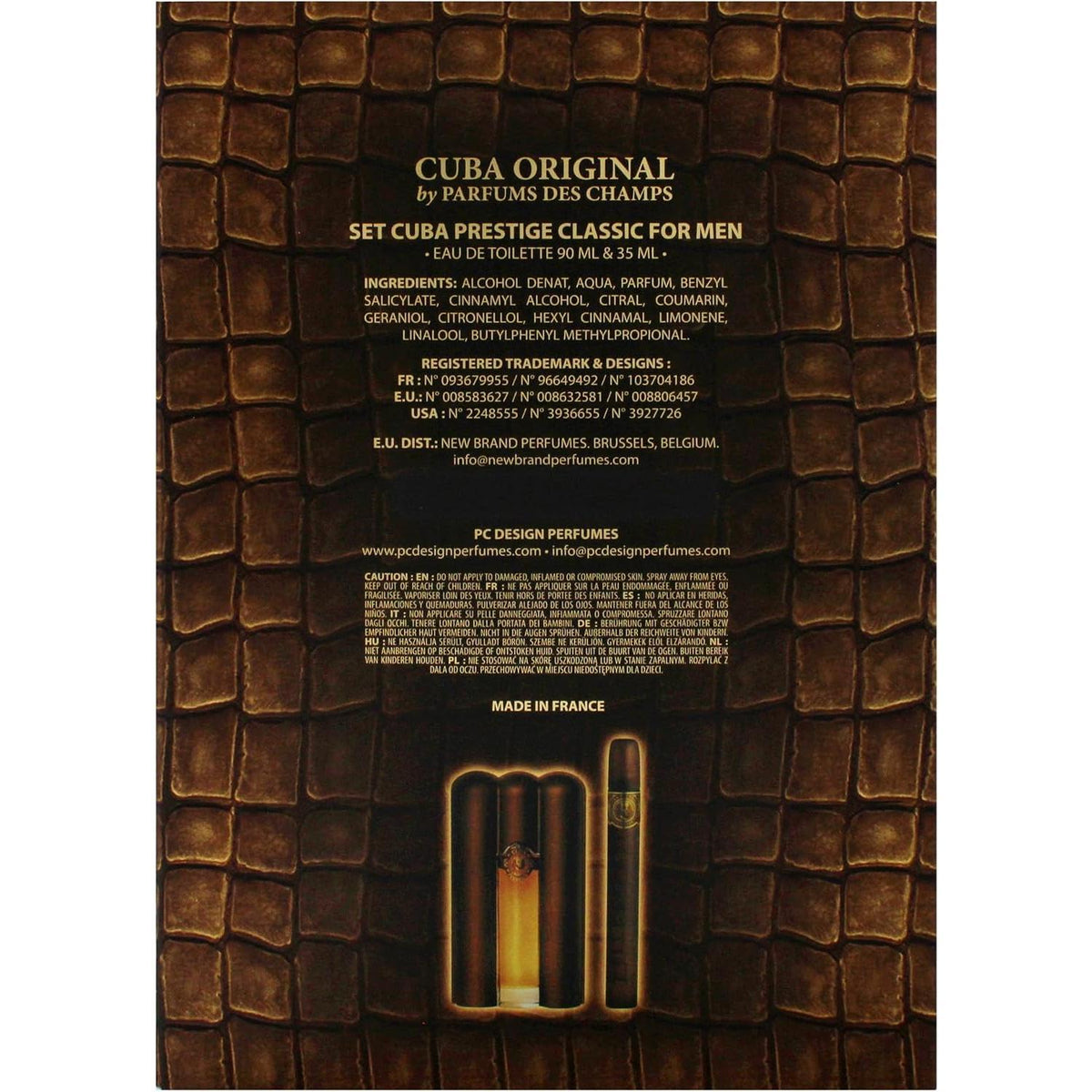 Set Cuba Prestige Classic 2Pzs 90Ml Edt Spray/ 35Ml Edt Spray - Hombre