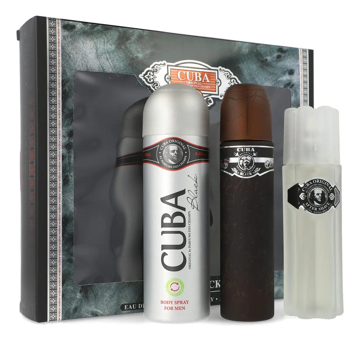 Set Cuba Black Des Champs 3 pz - Hombre