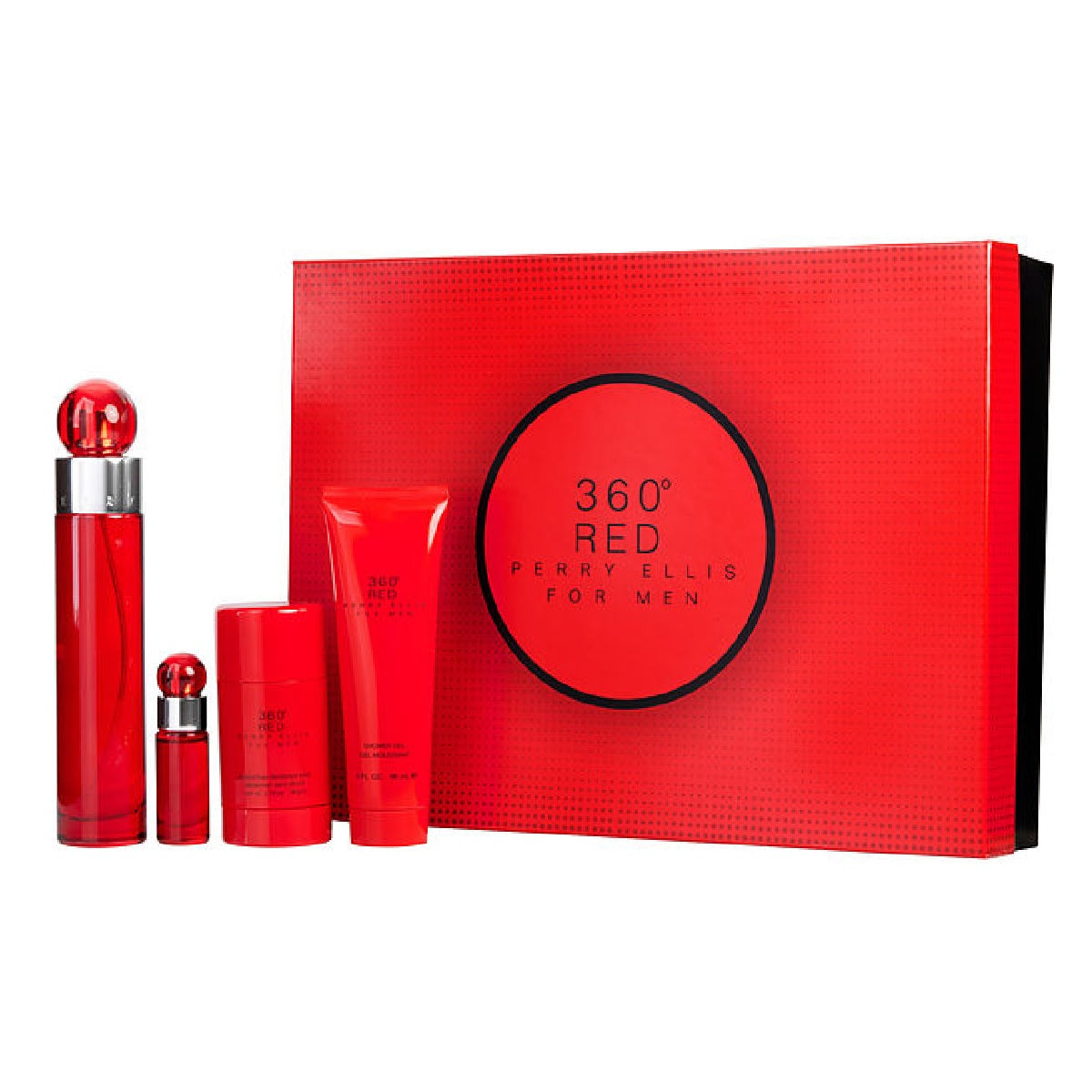 Set 360 Red Caballero Perry Ellis 4 Pz - Hombre