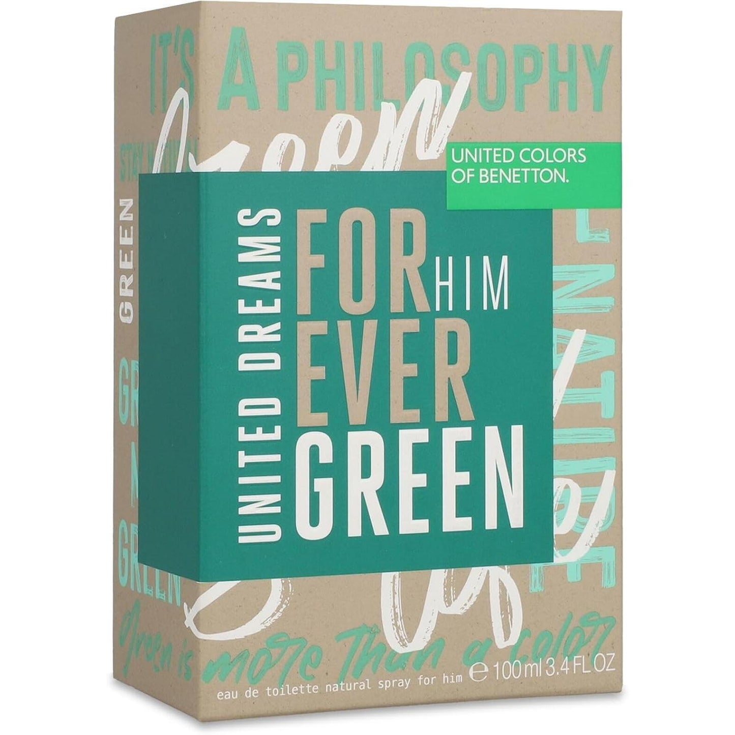 Benetton Forever Green Man 100Ml Edt Spray Sin Celofan - Hombre