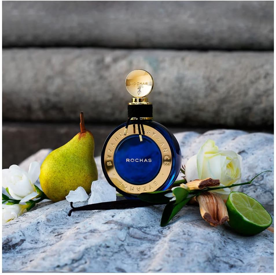 Rochas Byzance 90 ml Edp Spray para Mujer - Fragancia Ámbar Floral con Notas de Pera Bergamota y Neroli