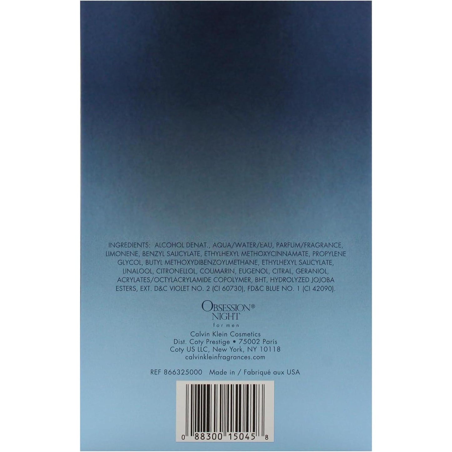 Calvin Klein Obsession Night Caballero Calvin Klein 125 ml Edt Spray - Hombre