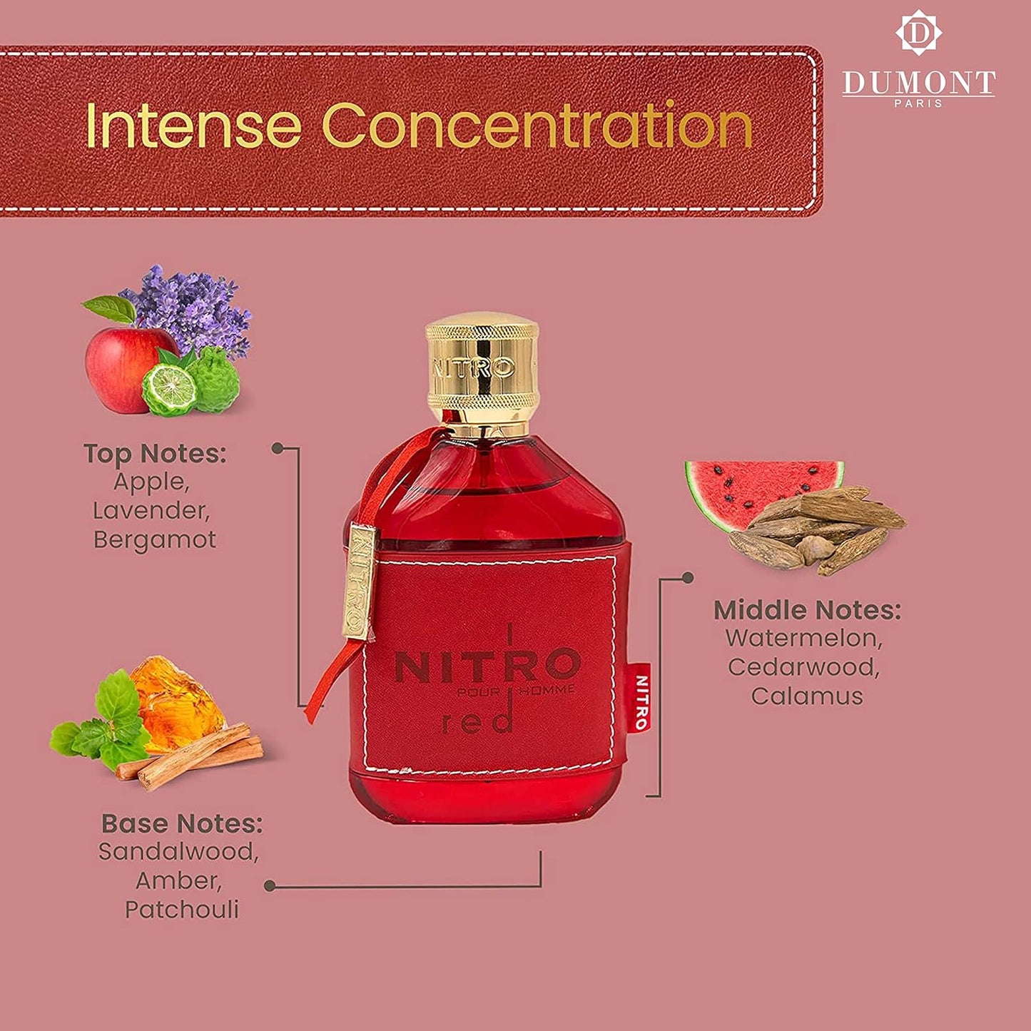 Dumont Nitro Red Pour Homme 100Ml Edp Spray - Hombre
