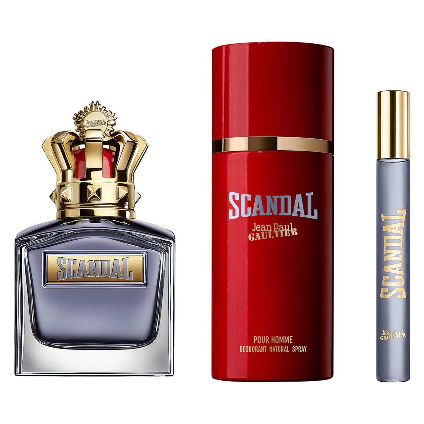 Set Jean Paul Gaultier Scandal 3Pzs 100Ml Edt Spray/ Desodorante 150Ml Spray/ 10Ml Edt Spray - Hombre