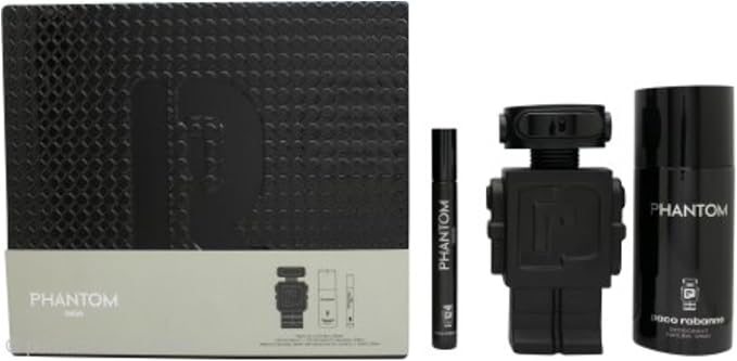 Set Phantom Parfum 3Pzs 100Ml Edp Spray/ Desodorante 150Ml Spray/ 10Ml Edp Spray - Hombre