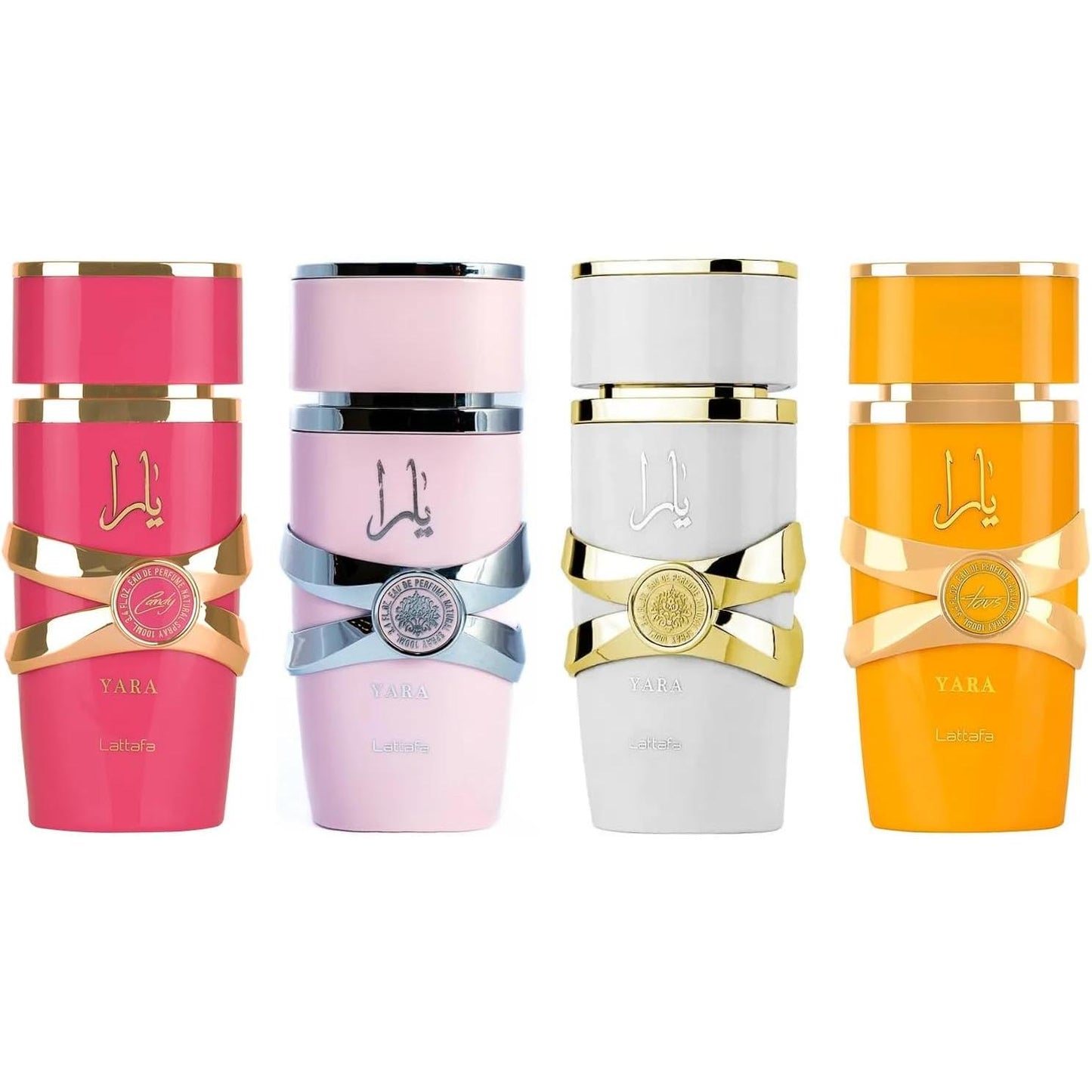 Set Yara Lattafa Mini 4Pz Candy 5Ml Edp/ Tous 5Ml Edp/ Moi 5Ml Edp/ Yara 5Ml Edp - Mujer