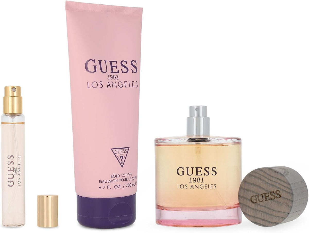 Guess Set Guess 1981 Los Angeles 3Pzs 100Ml Edt Spray/ Body Lotion 200Ml / 15Ml Edt Spray - Mujer