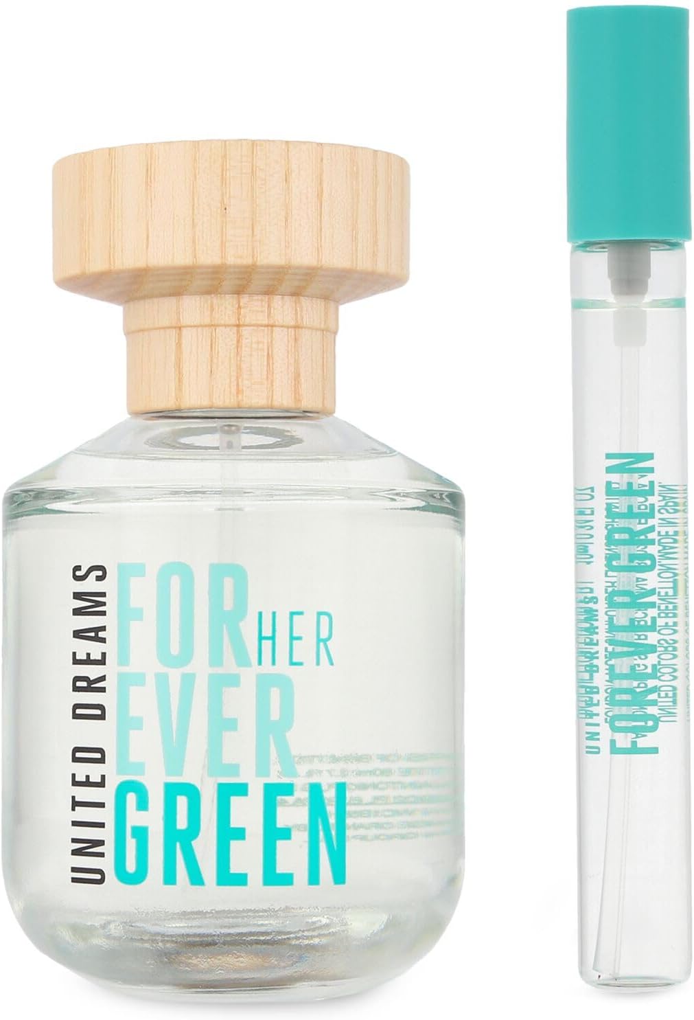 Set Benetton United Dreams Forever Green 2Pzs 80Ml Edt Spray/ 10Ml Edt Spray - Mujer