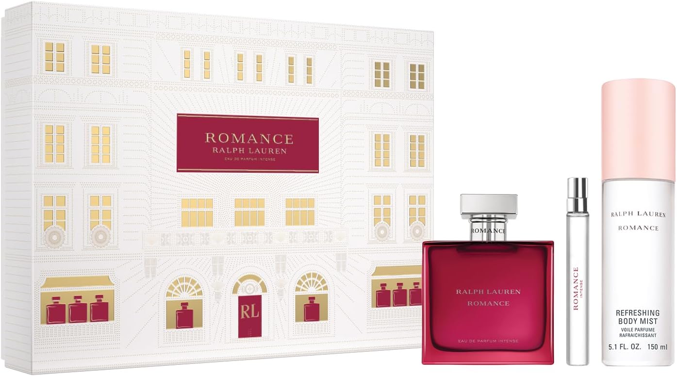 Set Romance Woman Intense 3Pzs 100Ml Edp Spray/ Body Mist 150Ml Spray/ 10Ml Edp Spray - Mujer