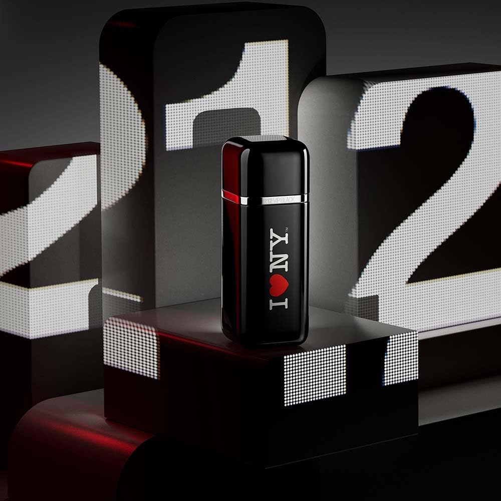 212 Vip Black I Love Ny Carolina Herrera 100 Ml Edp Spray - Hombre