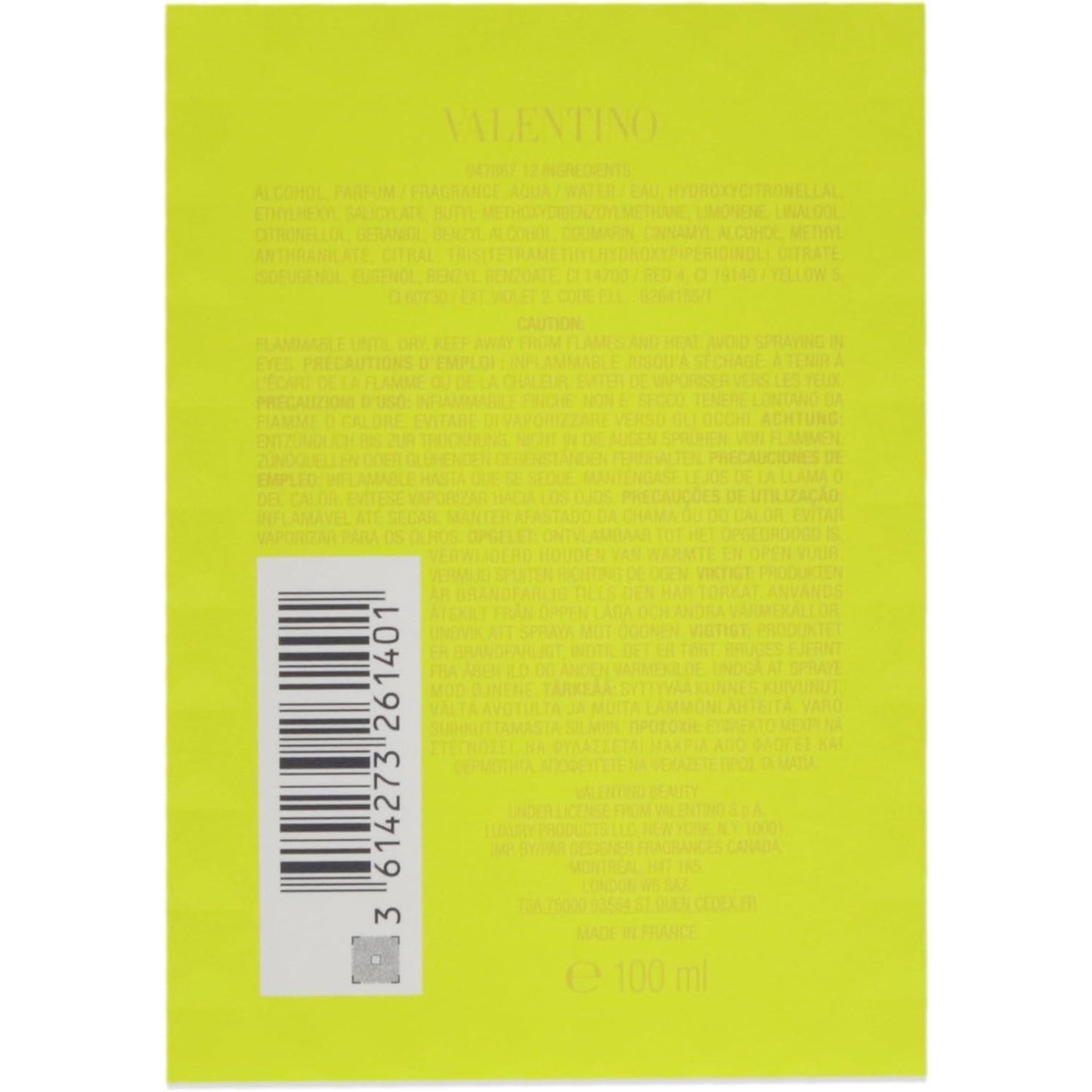 Valentino Donna Born In Roma Yellow Dream 100Ml Edp Spray - Mujer
