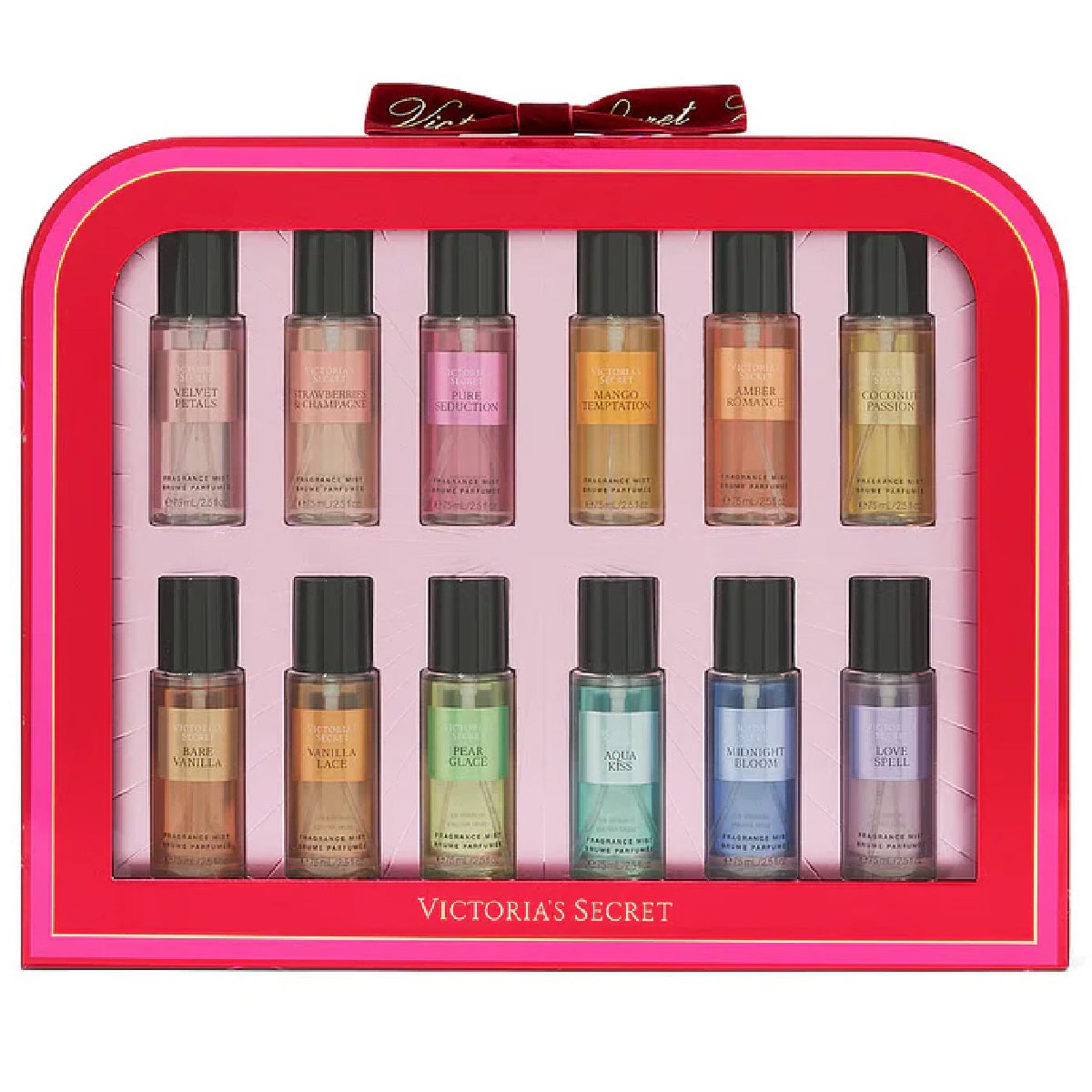 Set 12 Days Of Mist Dama Victoria Secret Fragrance Mist 12 pz