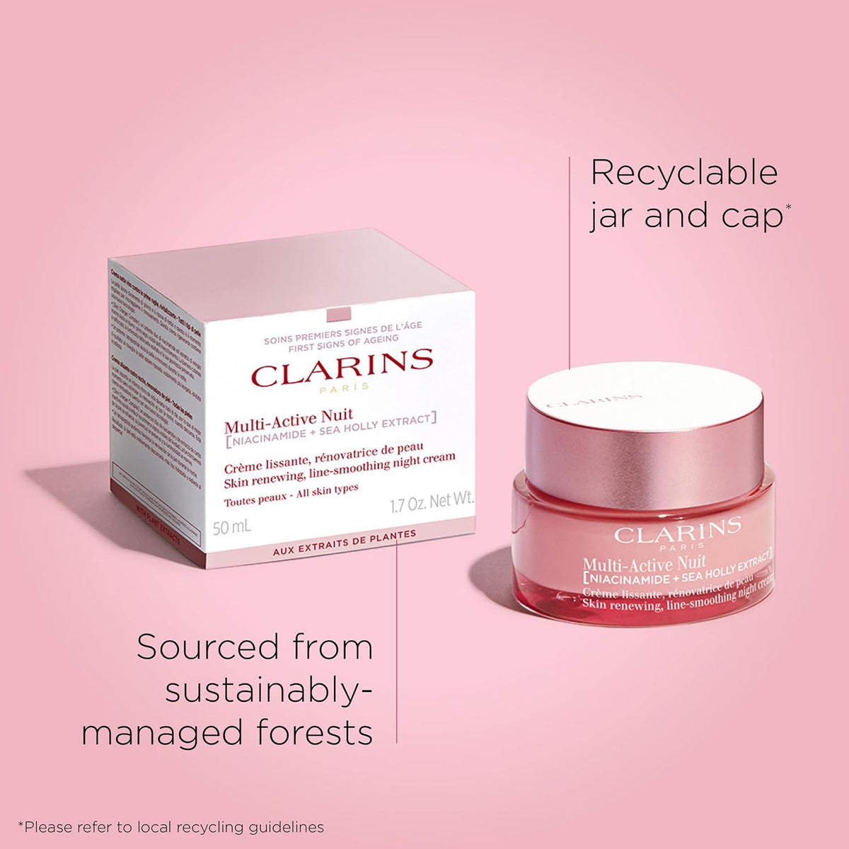 Clarins Crema De Noche Multi-Active Nuit - 50Ml - Mujer