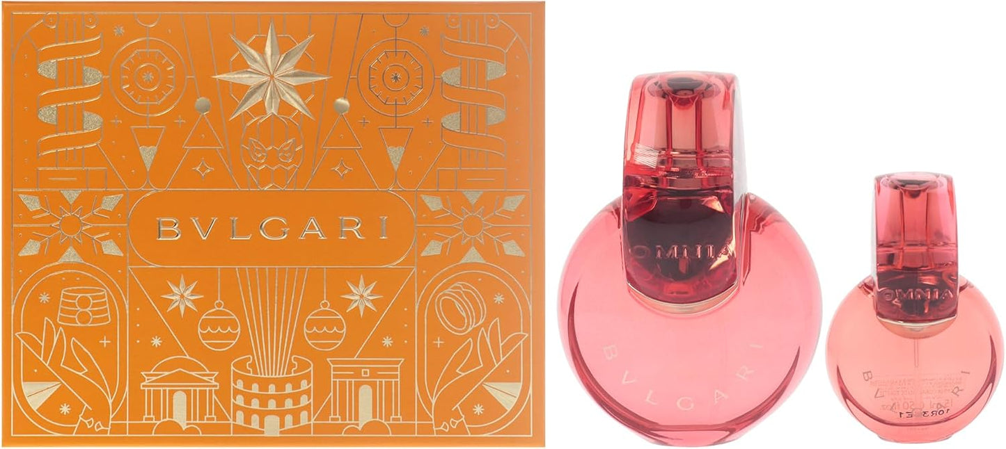 Set Bvlgari Omnia Coral 2Pzs 100Ml Edt Spray/ 15Ml Edt Spray - Mujer