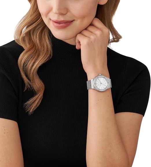 Michael Kors Reloj Mk7337 para Mujer con Diseño Elegante y Pulsera de Metal Brillante