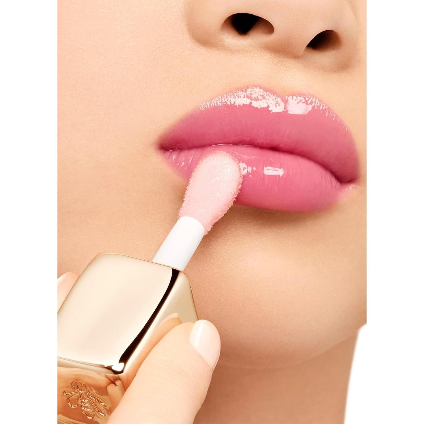 Labial Liquido Kisskiss Bee Glow Oil Guerlain - 458 Pop Rose Glow 9.5ml