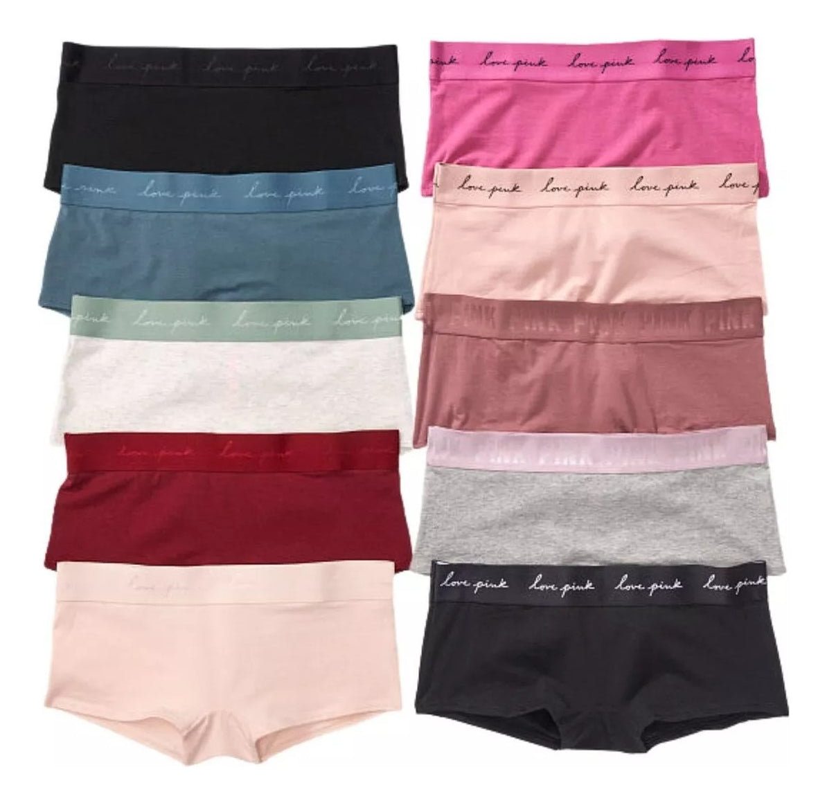 3 Pz Panties Boyshort Victoria Secret - Talla M