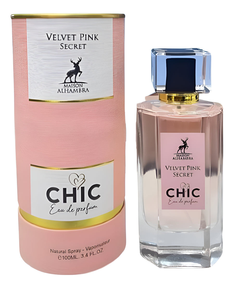 Velvet Pink Secret Chic Dama Maison Alhambra 100 ml Edp Spray