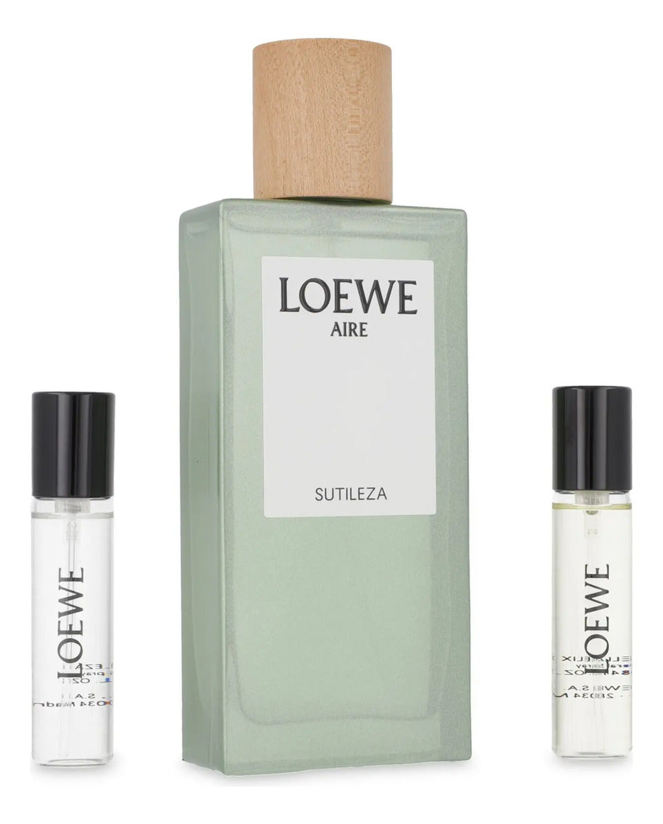 Set Loewe Aire Sutileza 3Pzs 100Ml Edt Spray/ 10Ml Edt Spray/ Solo Ella Elixir 10Ml Edp Spray - Mujer