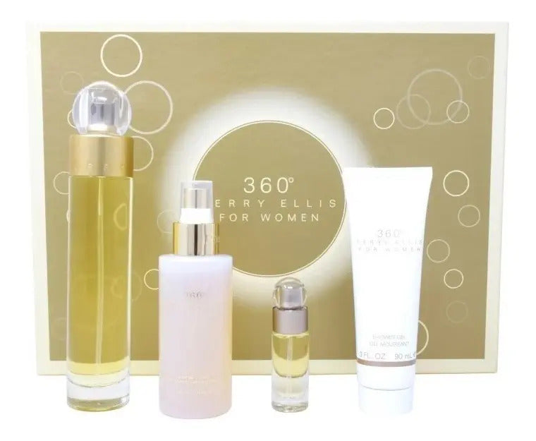 Set 360 Dama Perry Ellis 4 Pz - Mujer