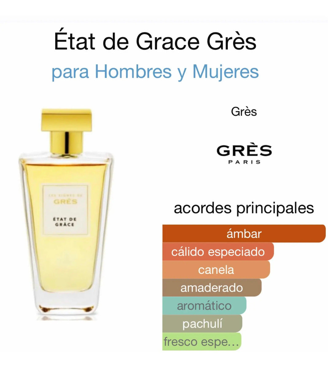 Les Signes De Gres Etat De Grace Unisex Parfums Gres 100 ml Edp Spray - Unisex