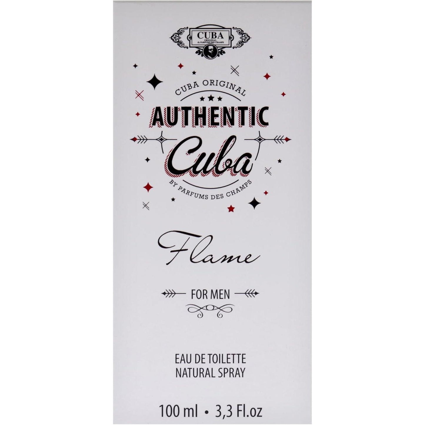 Authentic Cuba Flame Des Champs 100 ml Edt Spray - Hombre