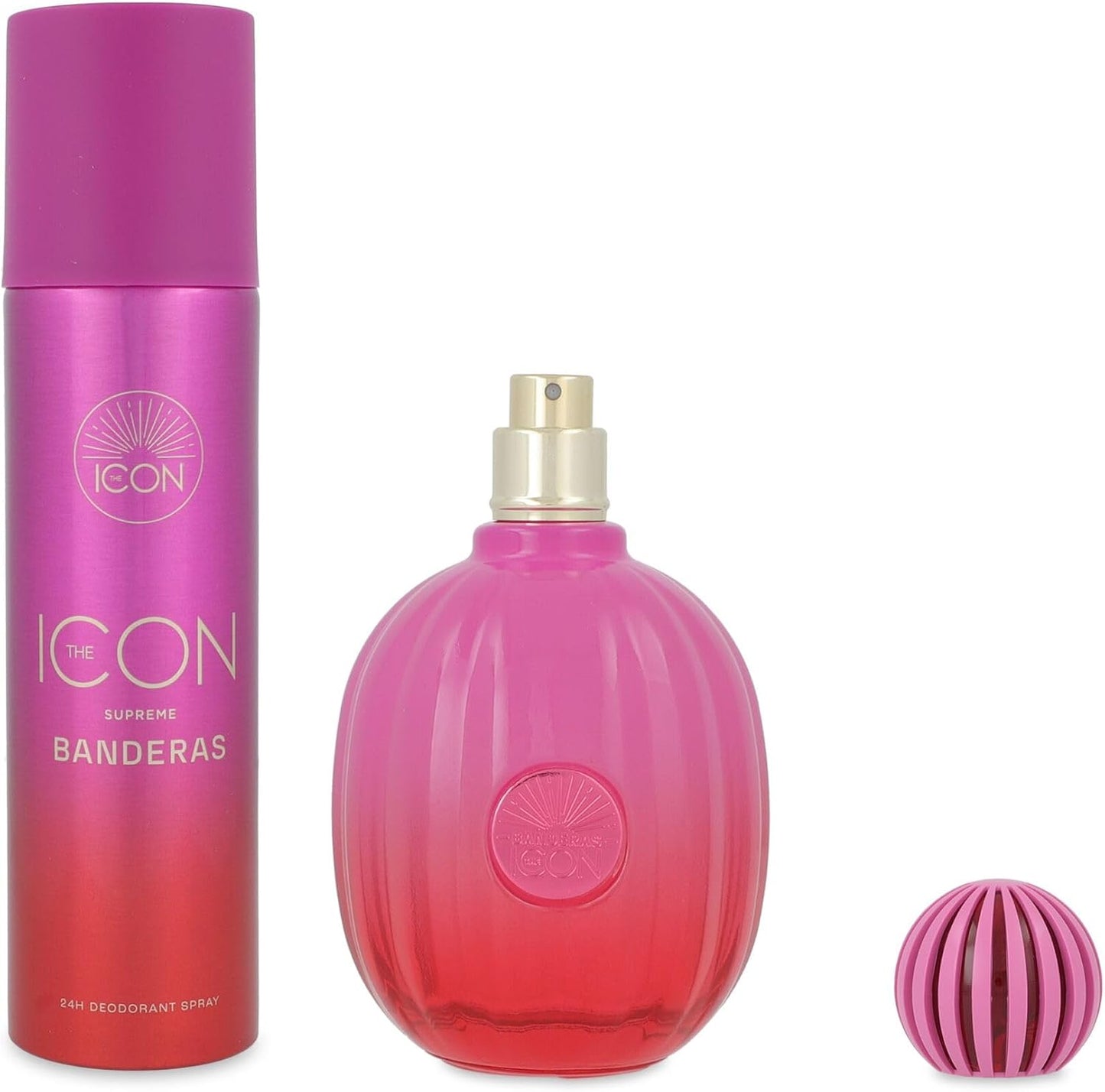 Set Banderas The Icon Supreme 2Pzs 100Ml Edp Spray/ Desodorante 150Ml Spray - Mujer