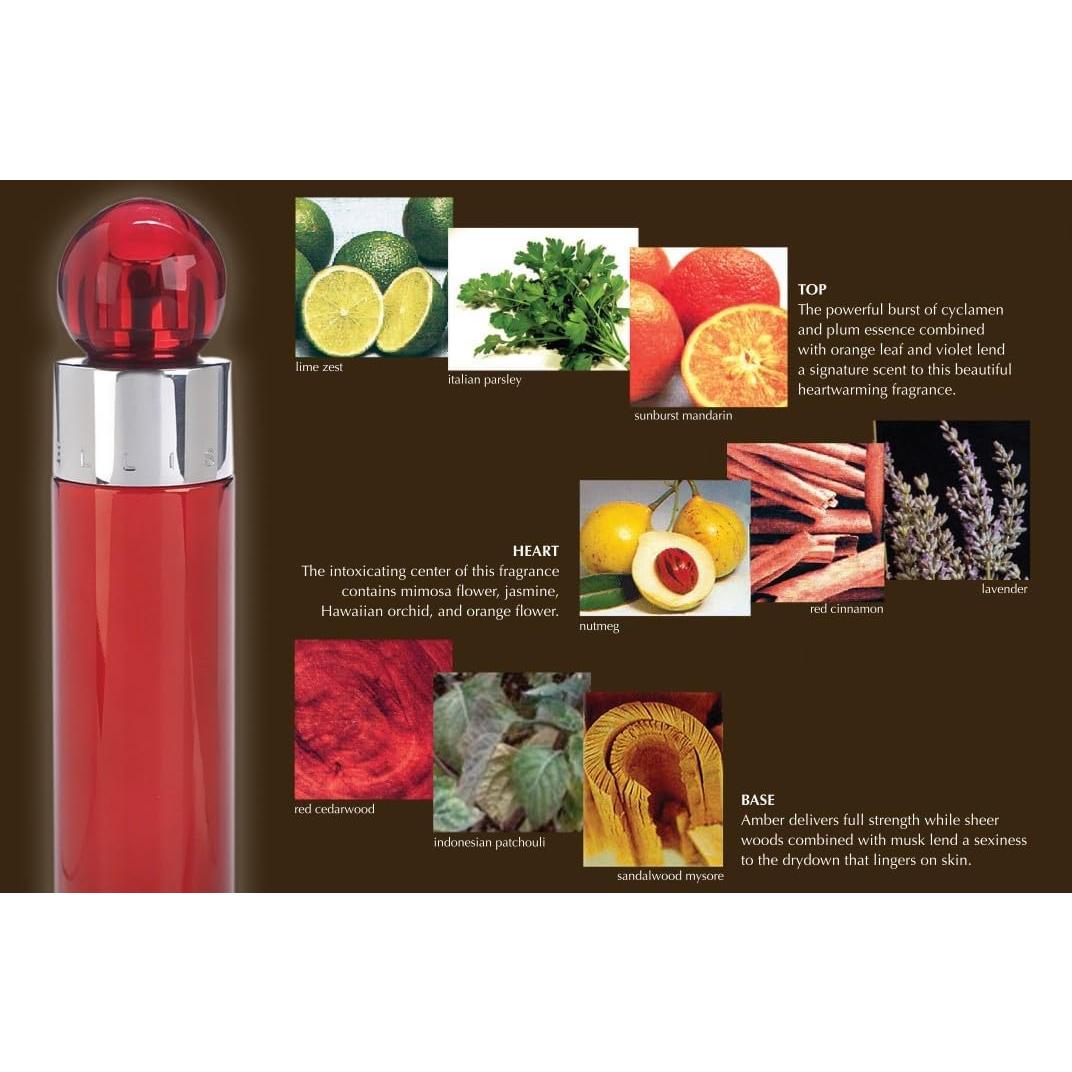 Set 360º Red Perry Ellis 4Pz 100Ml Edt Spray - Hombre