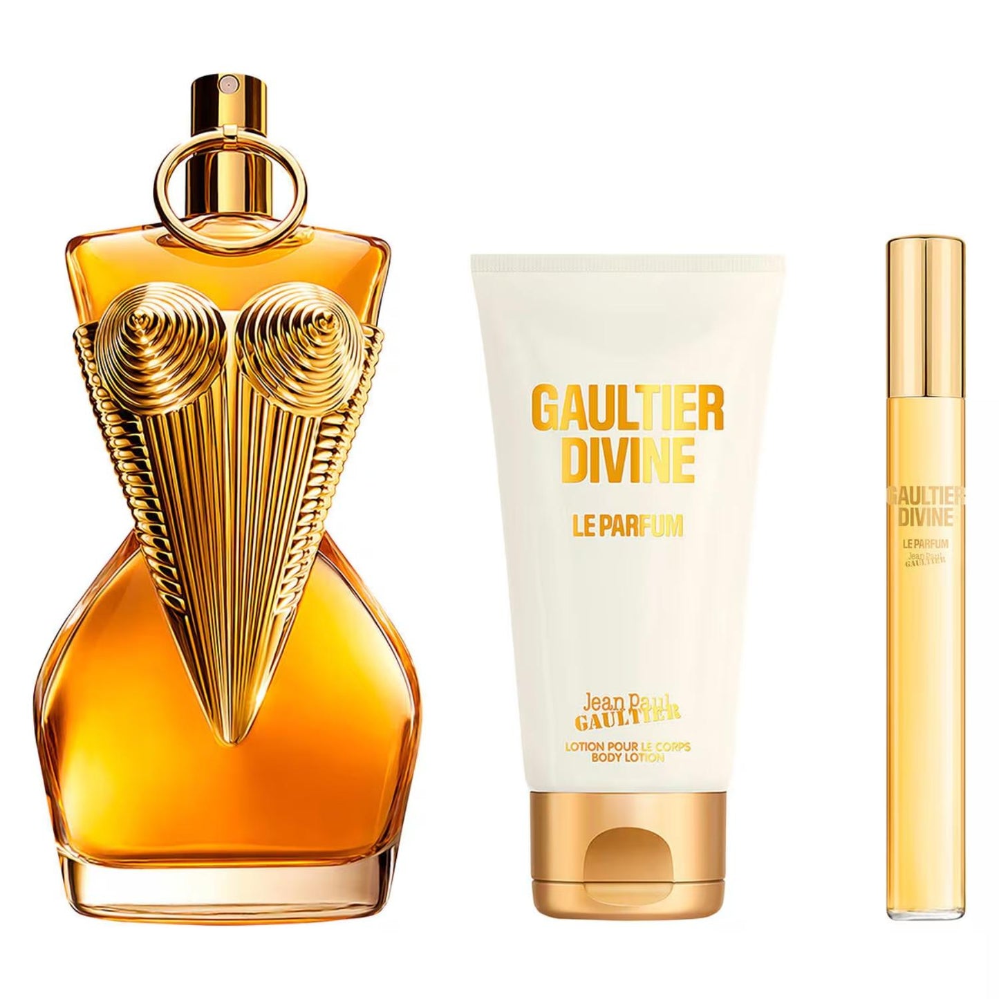 Set Jean Paul Gaultier Divine Le Parfum 3Pzs 100Ml Edp Spray/ Body Lotion 75Ml/ 10Ml Edp Spray - Mujer