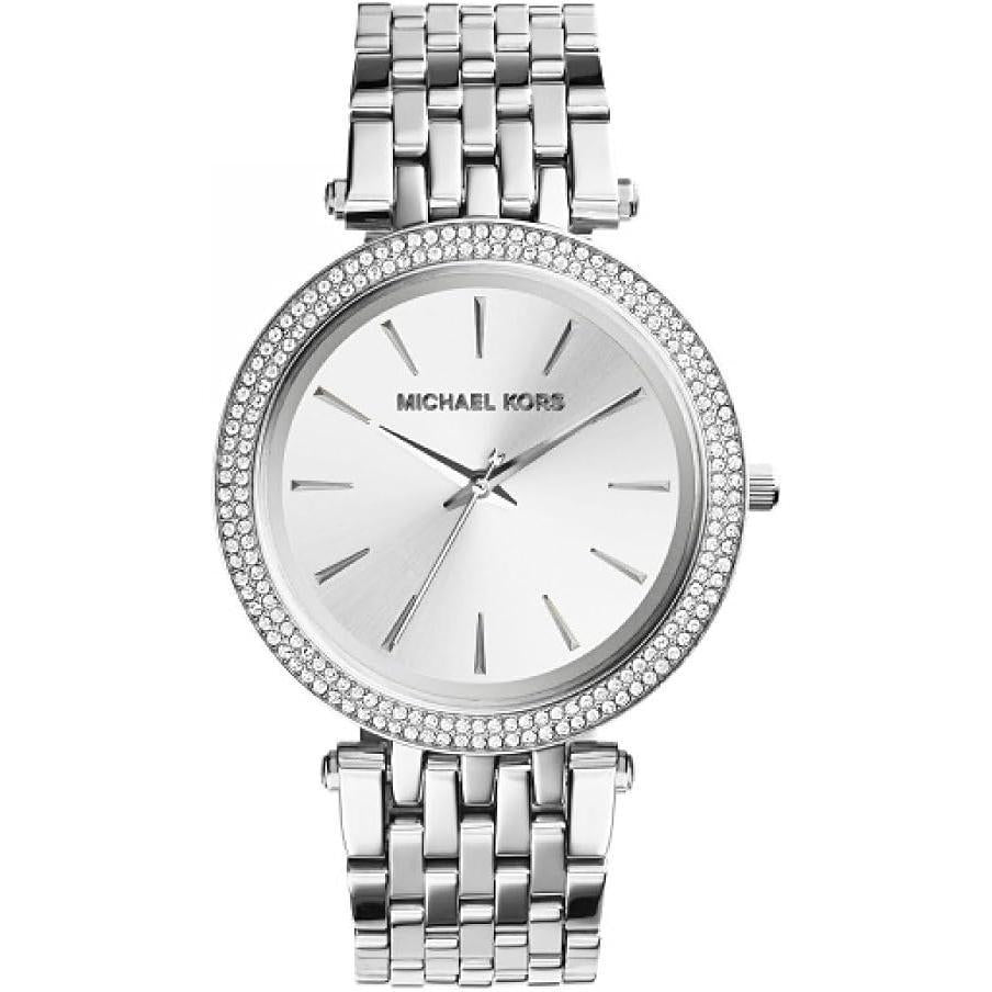 Michael Kors Reloj Mk3190 Para Mujer con Pulsera de Acero Inoxidable y Detalles de Cristales Elegante y Moderno
