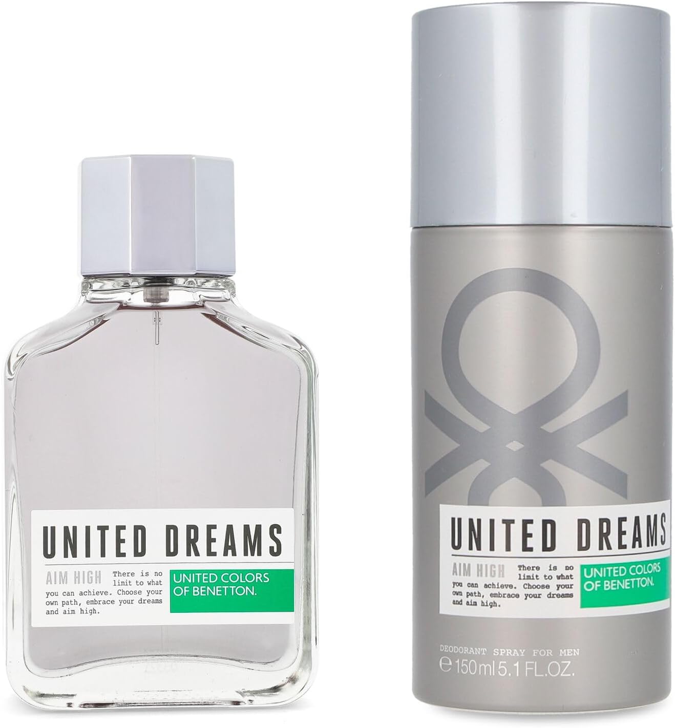 Set Benetton Aim High 2Pzs 100Ml Edt Spray/ Desodorante 150Ml Spray - Hombre
