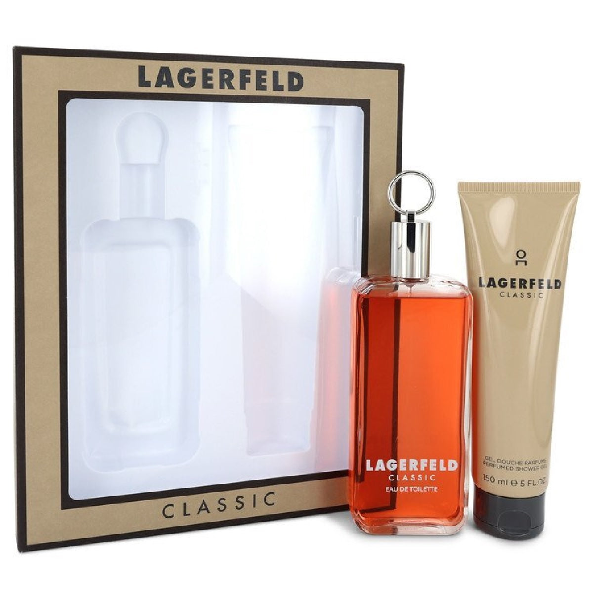 Set Lagerfeld Classic Caballero Karl Lagerfeld 2 pz (100 ml edt + 150 ml shower gel) - PriceOnLine | Perfumes y Fragancias PriceOnLine