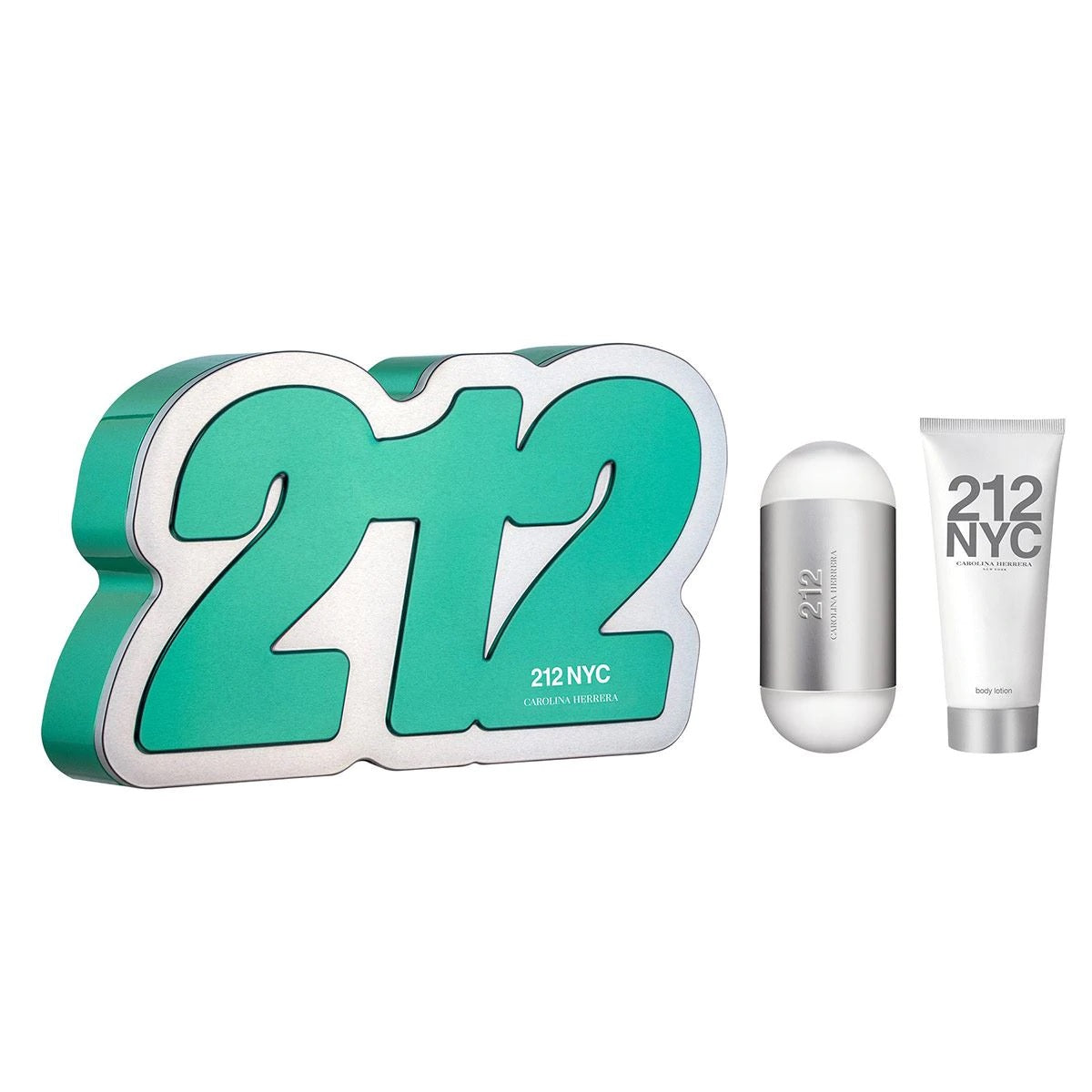 Set 212 Dama Carolina Herrera 2 Pz (Perfume + Crema 100 ml ) - PriceOnLine