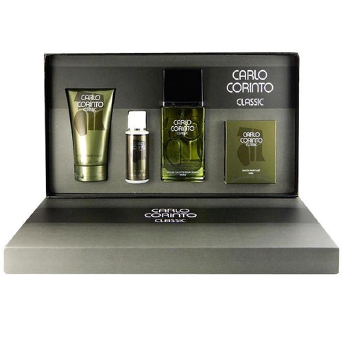 Set Carlo Corinto Classic Caballero Carlo Corinto 4 Pz ( Perfume + Gel Ducha + Afther Shave + Jabón ) - PriceOnLine