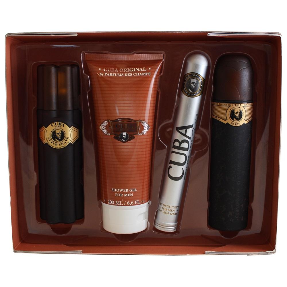 Set Cuba Gold For Men Caballero Des Champs 4 Pz - PriceOnLine