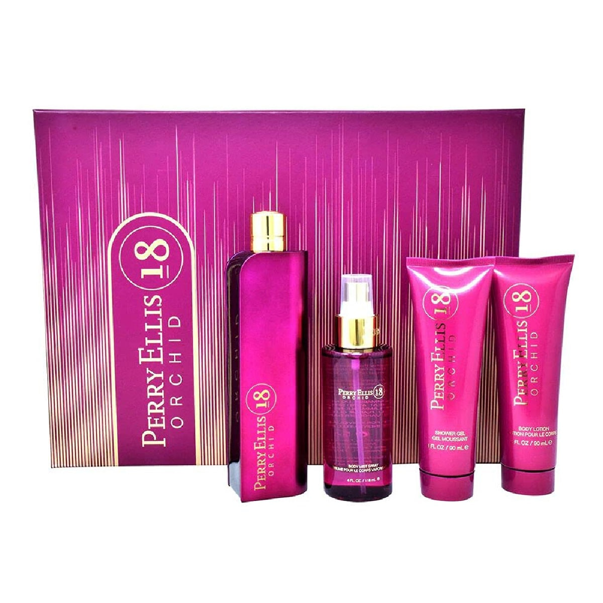 Set Perry 18 Orchid Dama Perry Ellis 4 pz