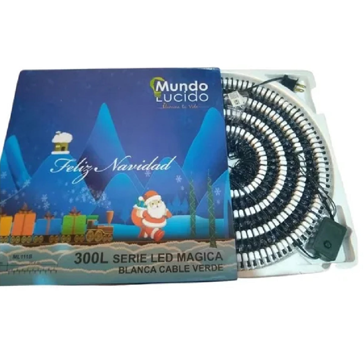 Luces Serie Navideña 300 Focos Led Cable Verde 20 M Blanca - PriceOnLine | Perfumes y Fragancias PriceOnLine