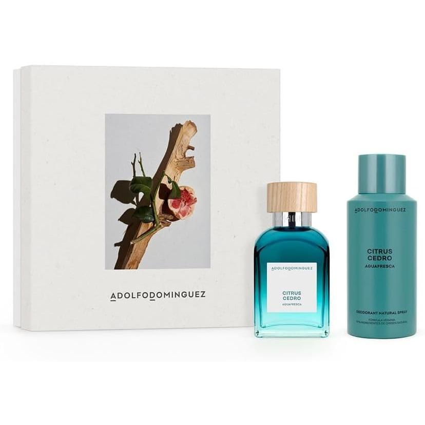 Set Adolfo Dominguez Agua Fresca Citrus Cedro 2Pz -  Hombre