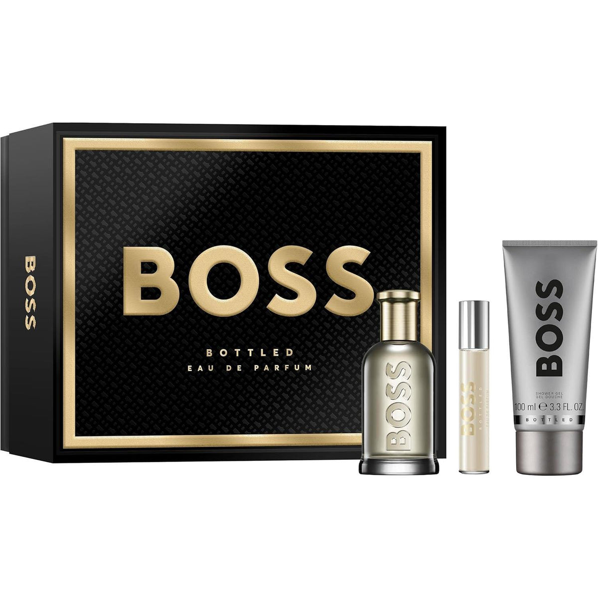 Hugo Boss Set Boss Bottled 3Pzs 100Ml Edp Spray/ Shower Gel 100Ml/ 10Ml Edp Spray - Hombre