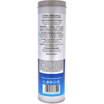 Cuba Silver Blue Caballero Des Champs 100 ml Edt Spray - Hombre
