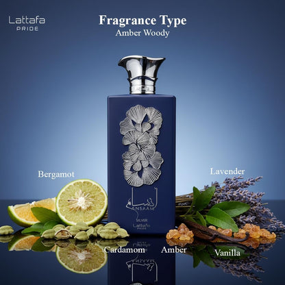 Ansaam Silver Unisex Lattafa 100 ml Edp Spray - Mujer