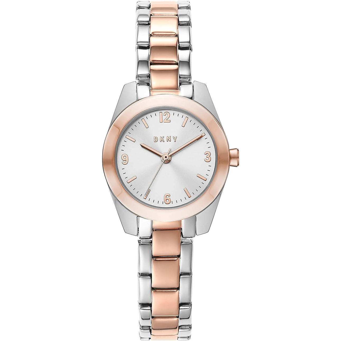 Donna Karan Reloj NY2923 para Mujer con Diseño Elegante y Pulsera de Acero Inoxidable y Oro Rosado