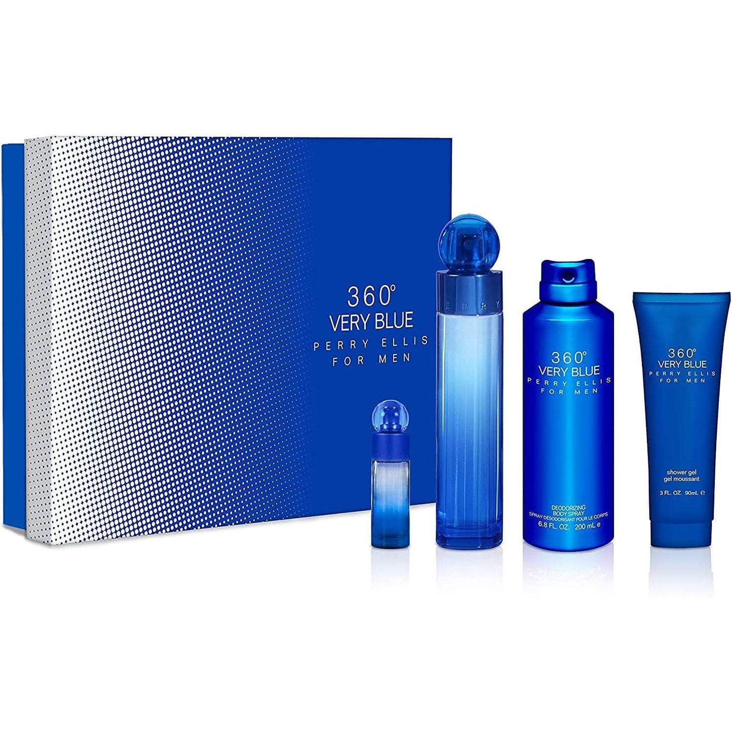Set 360 Very Blue Perry Ellis 4 Pz - Hombre