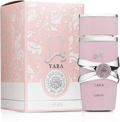 Lattafa Yara 100 ml Edp Spray para Mujer - Fragancia Ámbar Vainilla con Notas de Orquídea y Heliotropo