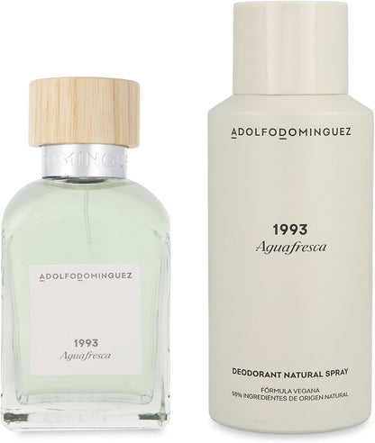 Set Adolfo Dominguez Agua Fresca 2Pz 120Ml Edt Spray - Hombre