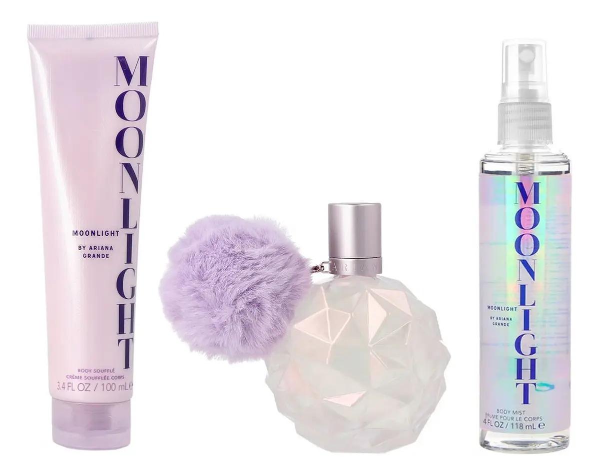 Set Ariana Grande Moonlight 3Pzs 100Ml Edp Spray/ Body Souffle 100Ml / Shower Gel 100Ml - Mujer