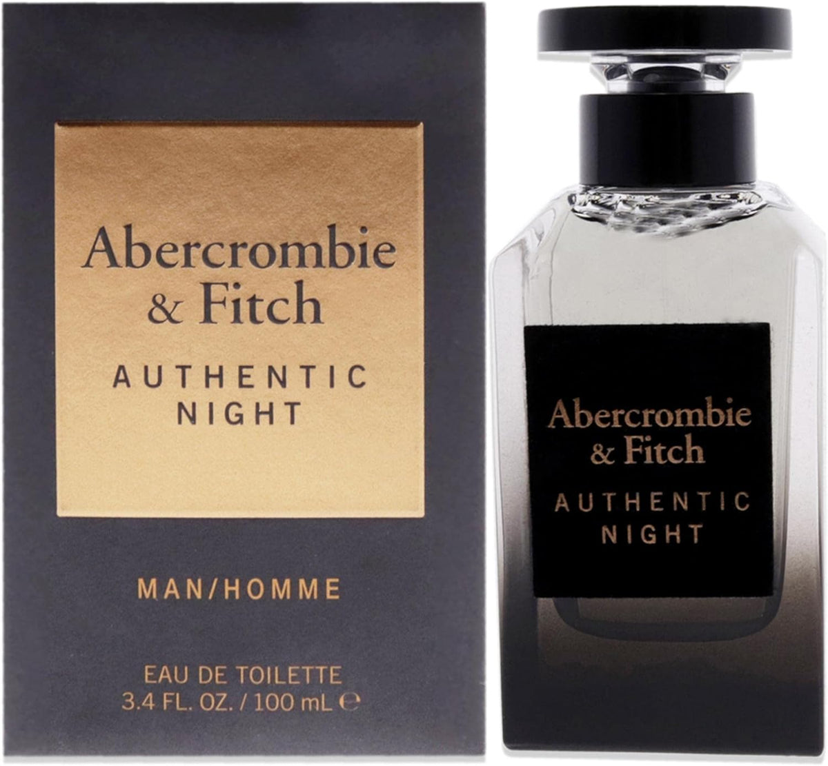 Abercrombie & Fitch Authentic Night Man 100 ml Edt Spray - Hombre