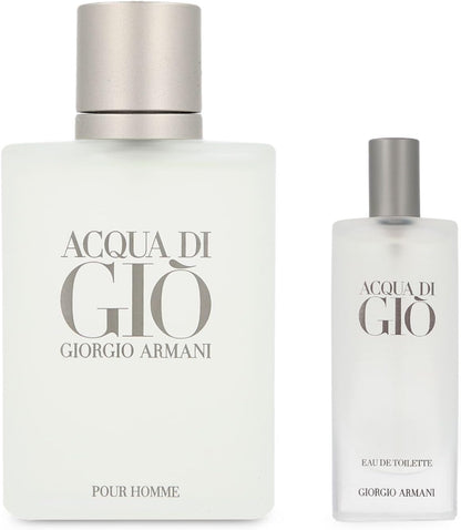 Set Acqua Di Gio 2Pzs 100Ml Edt Spray/ 15Ml Edt Spray - Hombre